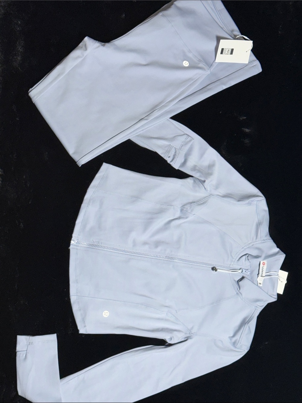 lululemon athletica Pale Blue Zip-Up Jacket
